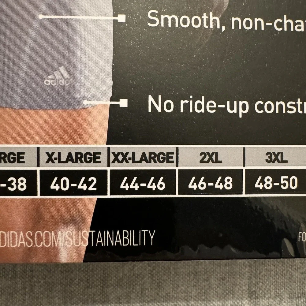 Adidas Performance Mesh Boxer Brief Men's XXL 3 Pack Underwear Breathable‎ Sport